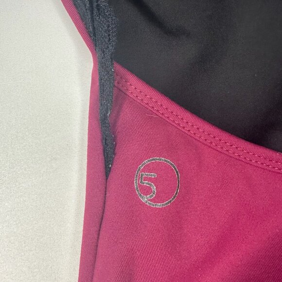 5 The Label Maroon Leotard With Black Lace Details Size Petite Adult - Picture 5 of 6